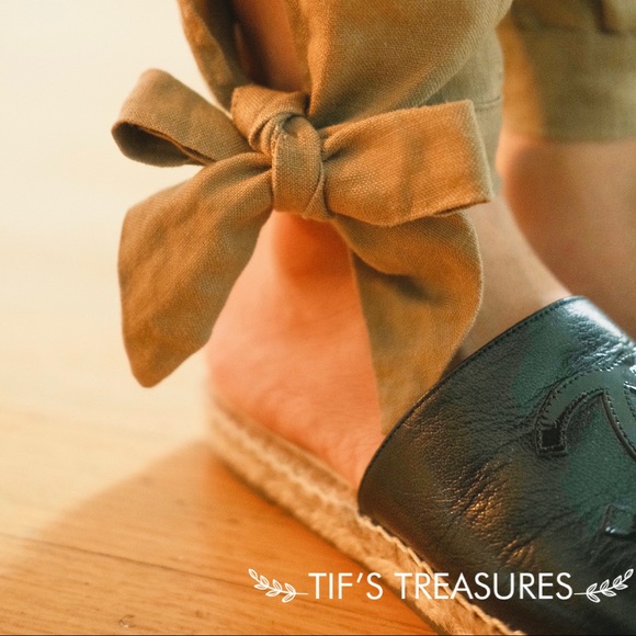 Reformation Linen Paper Bag Pants Sz 2 - Picture 4 of 5